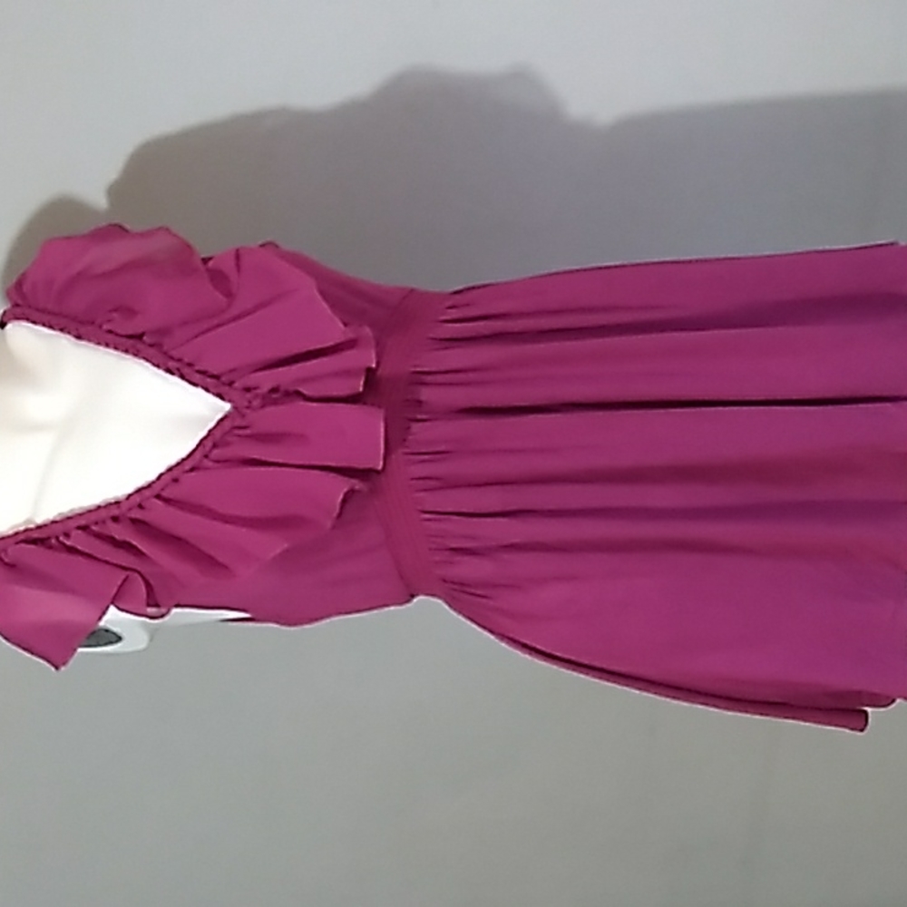 CCO New, | Robin K. | S pink blouse tunic v neck , ruffles neck BLOUSE OR DRESS - Picture 9 of 12